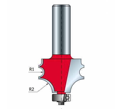 Фреза для молдингов и карнизов Freud D31,8 l23,8 L72 S12 R3,2 R(1)9,5 Z2