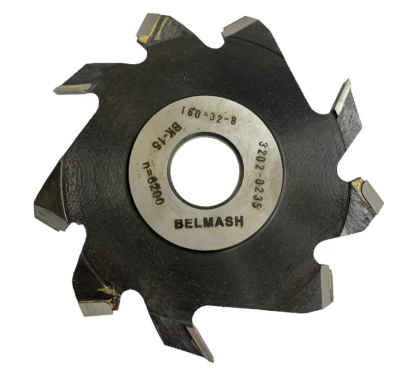 Фреза пазовая с подрезающими зубьями, BELMASH 160х32х8 мм