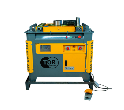 Станок для гибки арматуры 45/40мм 4кВт с доводчиком, рег. боковые упоры TOR GW45A PRO