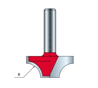 Фреза с вогнутым радиусом Freud D31,75 l14,3 L46,3 S8 R9,53 Z2
