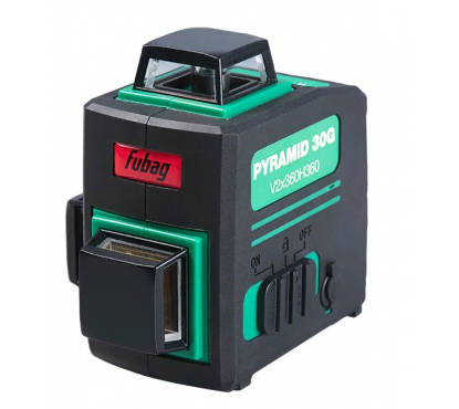 3D уровень лазерный с зеленым лучом FUBAG Pyramid 30G V2х360H360