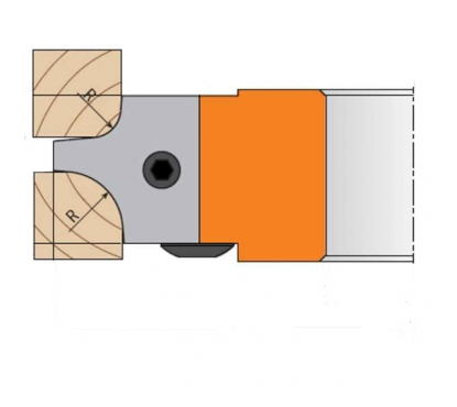 Комплект 2 ножей CMT HM 25x25x2 R=3/6 694.003 695.003.03