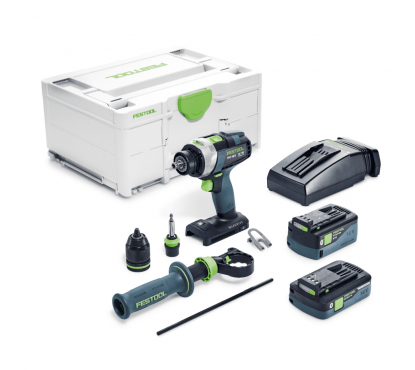 Дрель-шуруповёрт ударная аккумуляторная FESTOOL 18/4 5.2/4.0 I-Plus