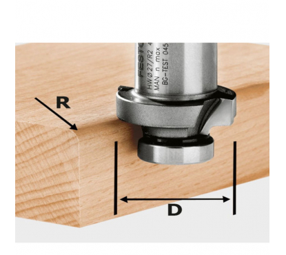 Фреза скругляющая HW с хвостовиком 8 мм FESTOOL HW R3 OFK
