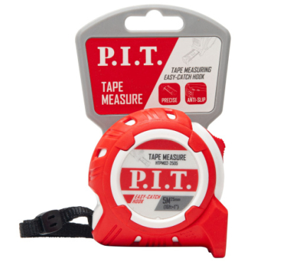 Рулетка с фиксатором P.I.T. HTPM02-2505 (5 м x 25 мм, корпус ABS+TPR, фиксатор, клипса, ремешок) Рулетка с фиксатором P.I.T. HTPM02-2505 (5 м x 25 мм, корпус ABS+TPR, фиксатор, клипса, ремешок)