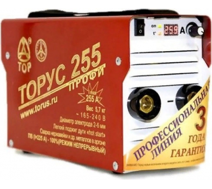 Сварочный инвертор ТОРУС-255 (НАКС) + комплект проводов