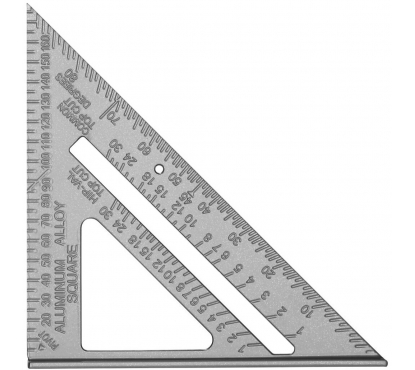 Алюминиевая треугольная линейка 180/255/185мм DEKO DKM180-255-185