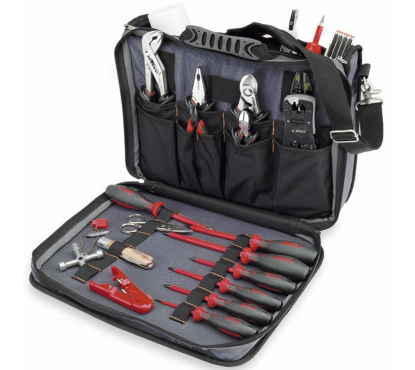 Набор-сумка профессионального инструмента CIMCO DNT для мастеров-электромехаников из 33 предметов