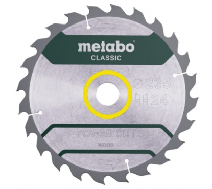 Диск пильный 235x30 24 WZ 18° /B Metabo PowerCutClassic 628678000