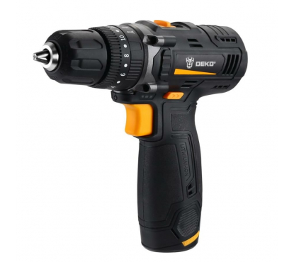 Дрель-шуруповерт ударная аккумуляторная DEKO GCD12DU SET4 + оснастка 13 шт