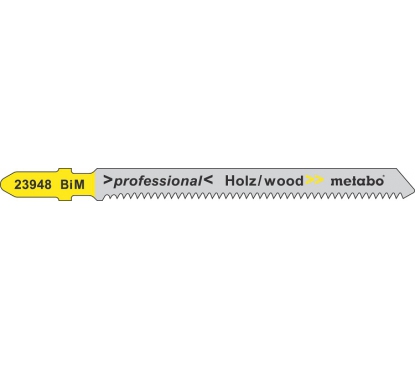 Пилки T101B по дереву Professional 3 шт. 75х2,5 мм; HCS; точный рез Metabo