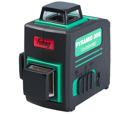 Уровень лазерный Fubag с зеленым лучом Pyramid 30G V2х360H360