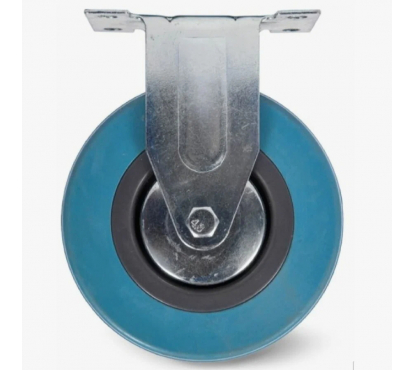 Колесо аппаратное неповоротное FCvb 25 50 мм синяя резина