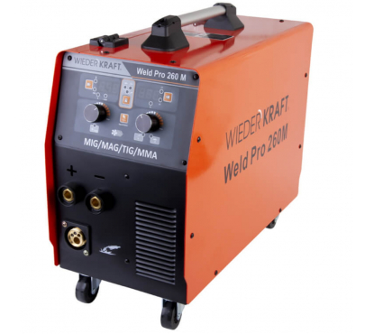 Сварочный аппарат инверторный 260A 220В MIG/MAG/MMA/Lift TIG WIEDERKRAFT Weld Pro 260M