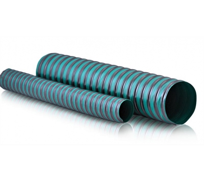 Воздуховод из ПВХ ткани с защитной полосой PVC-R-610-P (d530мм, h0.5мм, L10м)